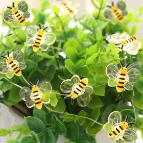 Little Bee LED Fairy Lights, Copper Wire String Lights with 20 LEDs for Outdoor Garden, Patio, Holiday & Party Decor