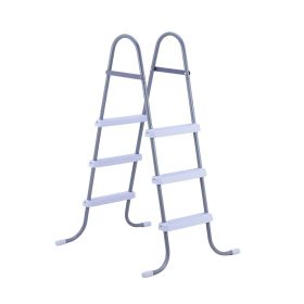 Above Ground Pool Ladder, 3-Step Steel A-Frame Swimming Pool Stairs for 42 in High Wall