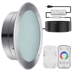 120V AC LED Pool Light, 10 Inch 40W, RGBW Color Changing Inground Swimming Pool Spa Light Underwater, with 50 FT Cord Remote Control