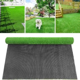 Artificial Grass Turf 6FT x 10FT, 0.8" Thick Fake Grass Rug for Dogs, Pets, Patio Flooring, Backyard, Balcony & Outdoor Spaces