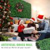 12-Pack 20x20 Inch Artificial Boxwood Hedge Wall Panels, Faux Grass Privacy Screen, Greenery Backdrop for Indoor & Outdoor Décor