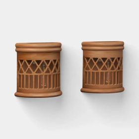 2 Pack 10L Filament Woven Solar Deck Lights, Outdoor Fence Accent Table Lamps for Patio, Garden, Yard & Landscape Decor (Option: 2PACK)