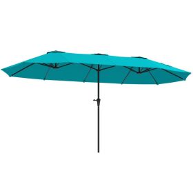 13 Ft Extra Large Patio Umbrella with Easy Crank Handle & Vent Canopy, Outdoor Market Umbrella for Deck, Garden, Pool & Backyard, Navy Blue (Option: Navy Blue)
