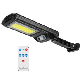 450W Solar Motion Sensor Wall Light Outdoor, 3 Mode LED Security Lamp with Remote Control, IP65 Waterproof Lighting for Street, Door & Deck (Option: 200W)