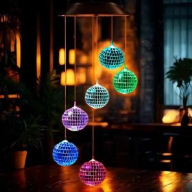 Solar Color Changing LED Wind Chime Hanging Light – Outdoor Waterproof Garden Wind Chime Lantern for Patio, Yard, Porch, Terrace & Backyard Decor (Option: 1Pc)