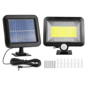 Solar Powered Wall Lights, Outdoor LED Motion Sensor Lamp with Multiple Beads, Waterproof Dusk to Dawn Security Light for Patio, Deck & Entryway (Option: Black)