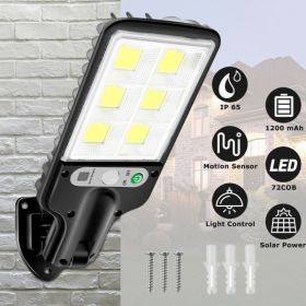 Solar Motion Sensor Wall Light, LED Outdoor Security Lamp for Garden, Yard, Garage, Pathway & Patio, Solar Powered Weatherproof Light (Option: Black)