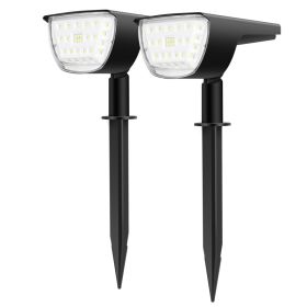 Solar Floor Lamps Outdoor, Solar Powered LED Standing Lights for Patio, Garden, Yard & Porch, Waterproof Decorative Landscape Lighting (Option: 2PCS)