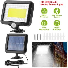 Solar Powered Wall Lights, Outdoor Motion Sensor Lamp with IP65 Waterproof Dusk to Dawn Lighting for Front Door, Deck, Patio & Garden (Option: 1Pc Black)